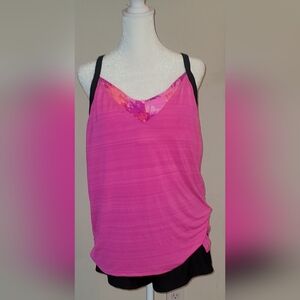 Zero X Posur Pink And Black  Women's Bathing Suit